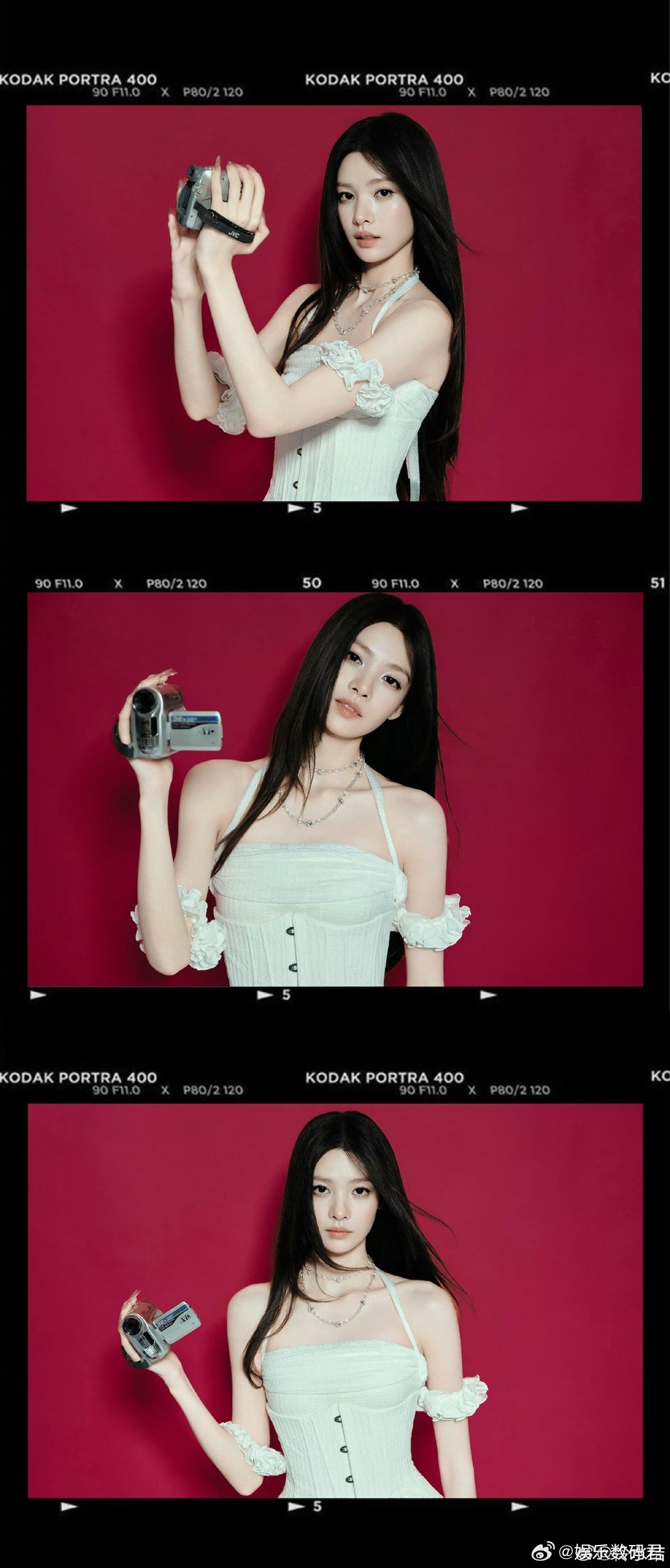 张艺上漂亮 浪姐初舞台张艺上美出新高度！白裙黑长直造型清冷优雅，精致五官自带高级