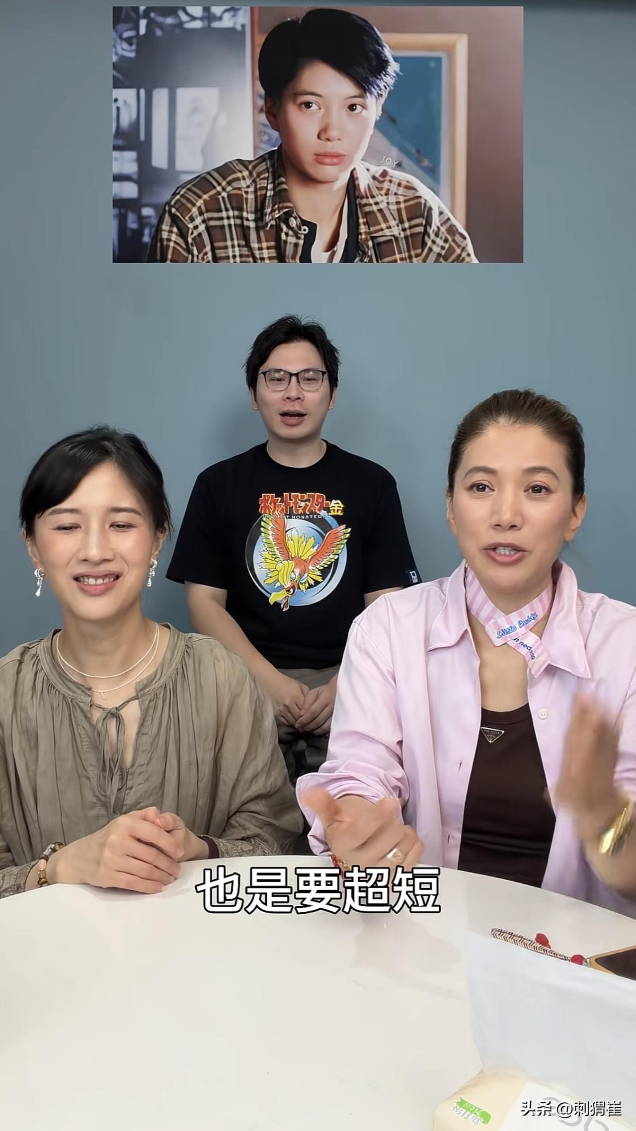 被问到为什么不留短头发了，袁咏仪说：“张智霖说最好不要剪了，如果短发他摸着我像摸