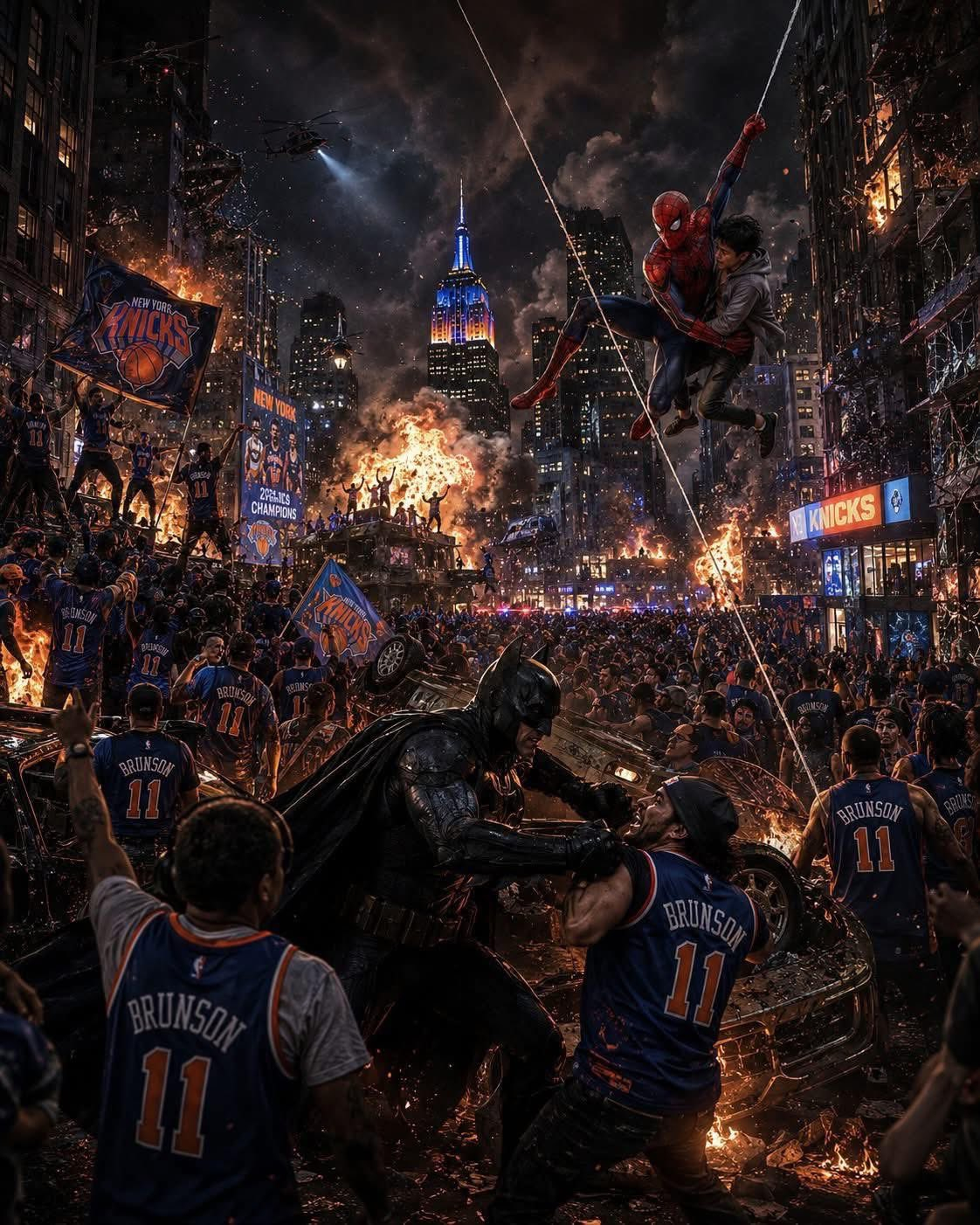尼克斯球迷已经迫不及待了，各种整活已经来了~~NBA尼克斯vs马刺