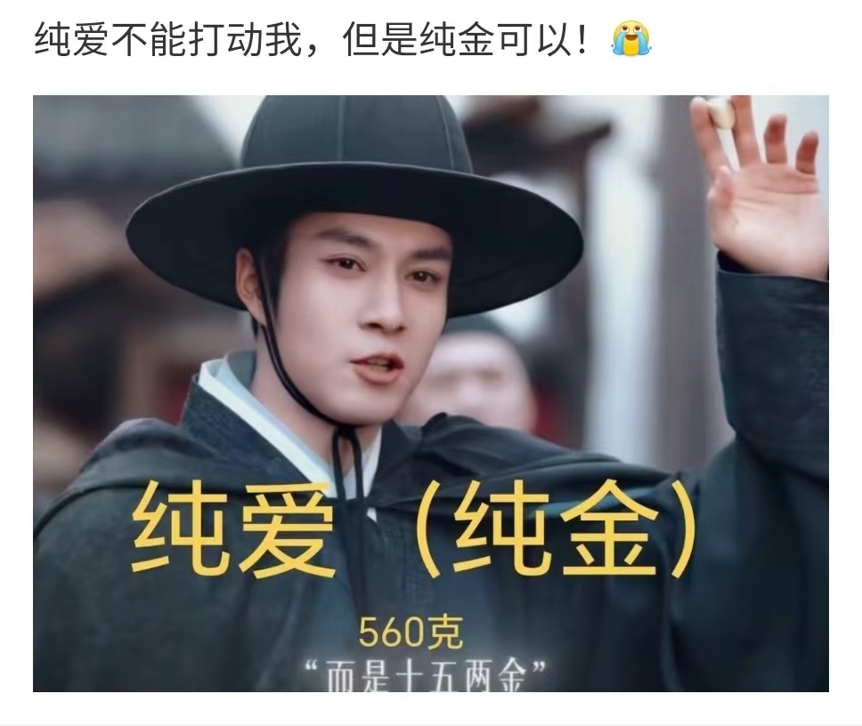 查了金价后觉得男主更帅了纯爱已经打动不了我了但纯金🉑以！家业
