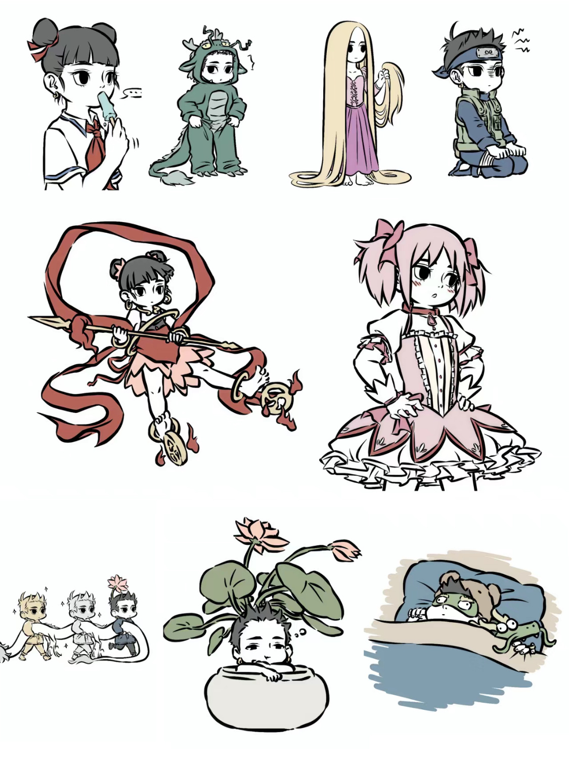 百变哪吒🪷好喜欢火影忍者和小圆的COS呀哈哈哈哈太可爱了吧！[在线等][在线等