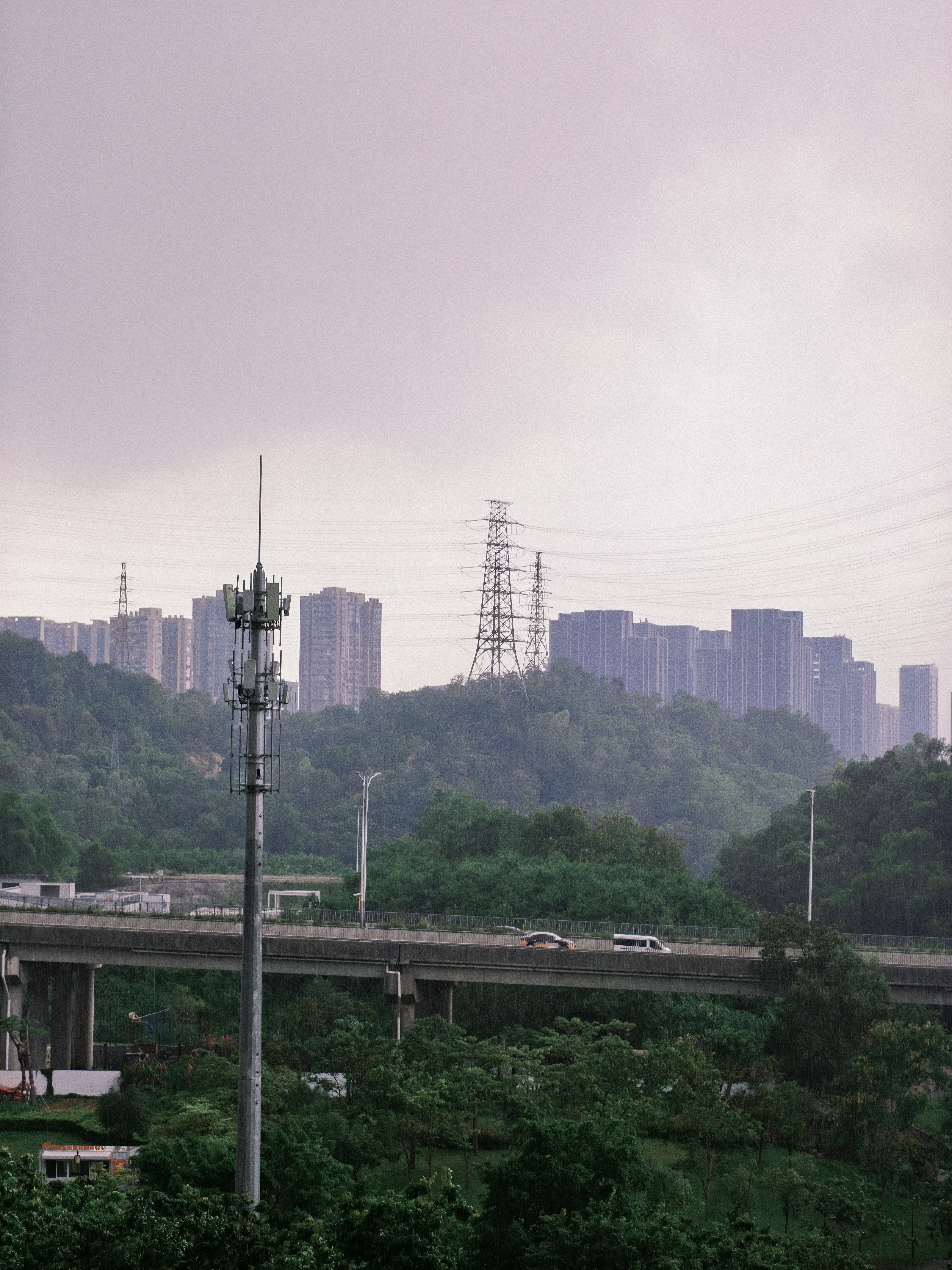 下雨了，舒服