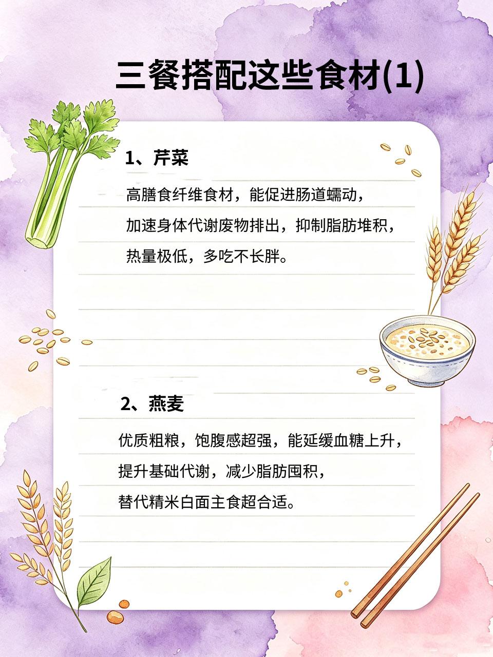 30岁后代谢断崖下跌，多吃这几样，控脂不发胖
过了30岁大家都会发现🎂，明明饮