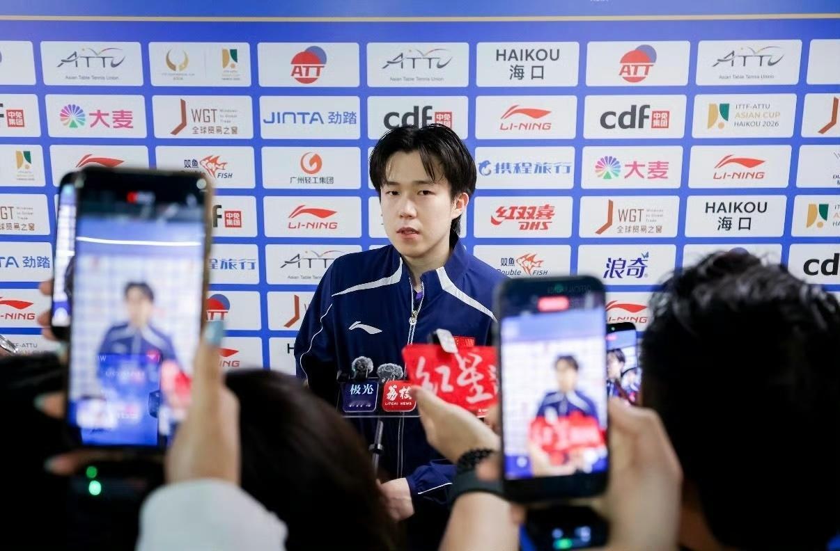 王楚钦亚洲杯三连胜！谈新教练孙逊显格局，磨合中稳步开启新周期
 
2月6日海口亚