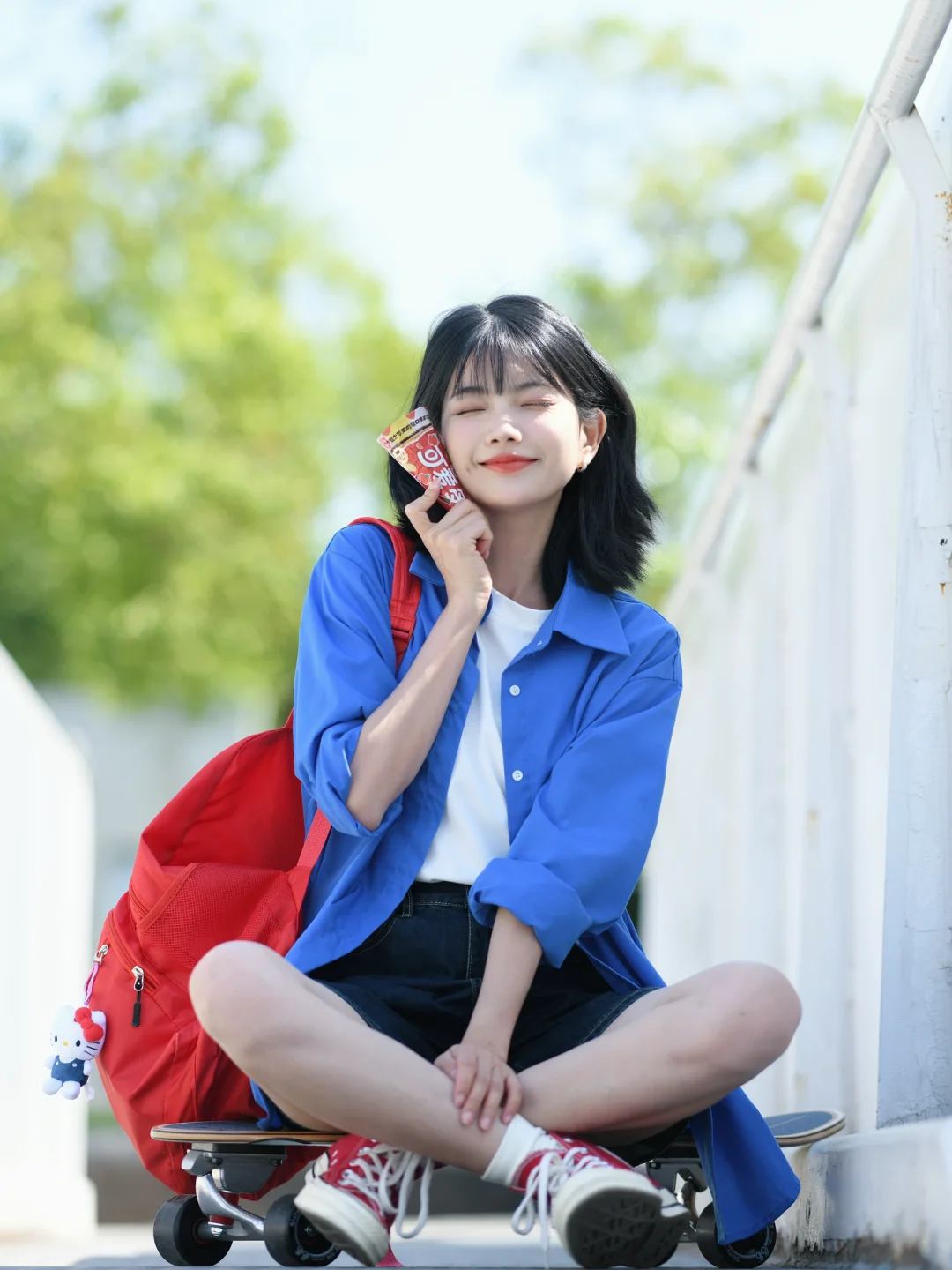 阳光 滑板 冰淇淋🍦一起滑进夏天里☀️