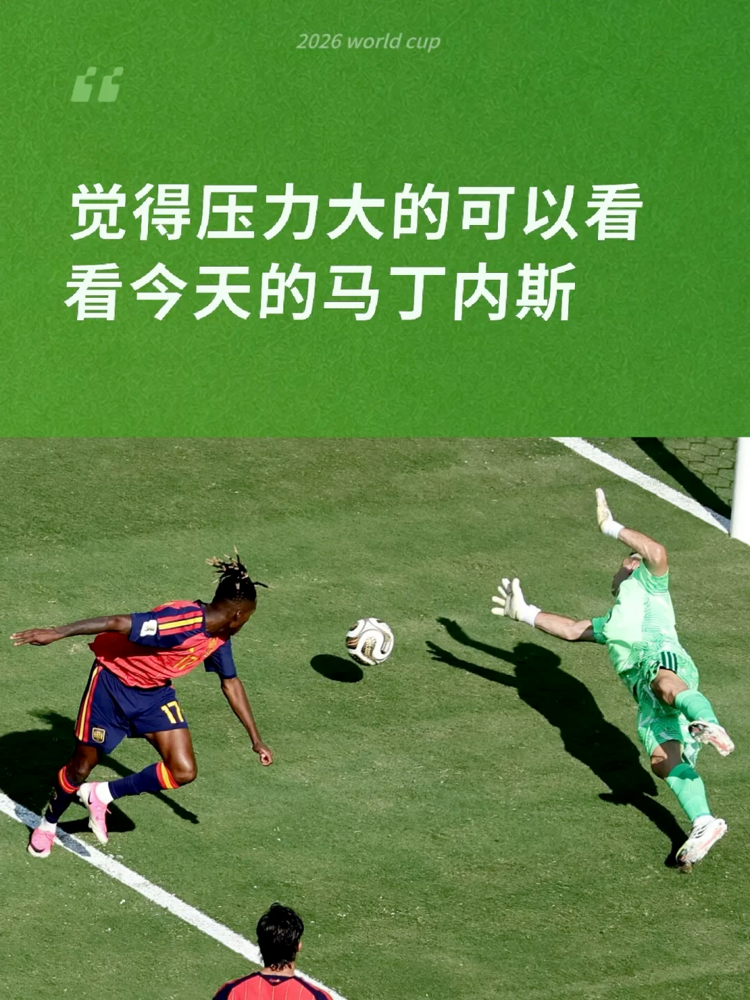 觉得压力大的可以看看大马丁觉得自己压力大的可以看看今晚的大马丁……世界杯决赛阿根