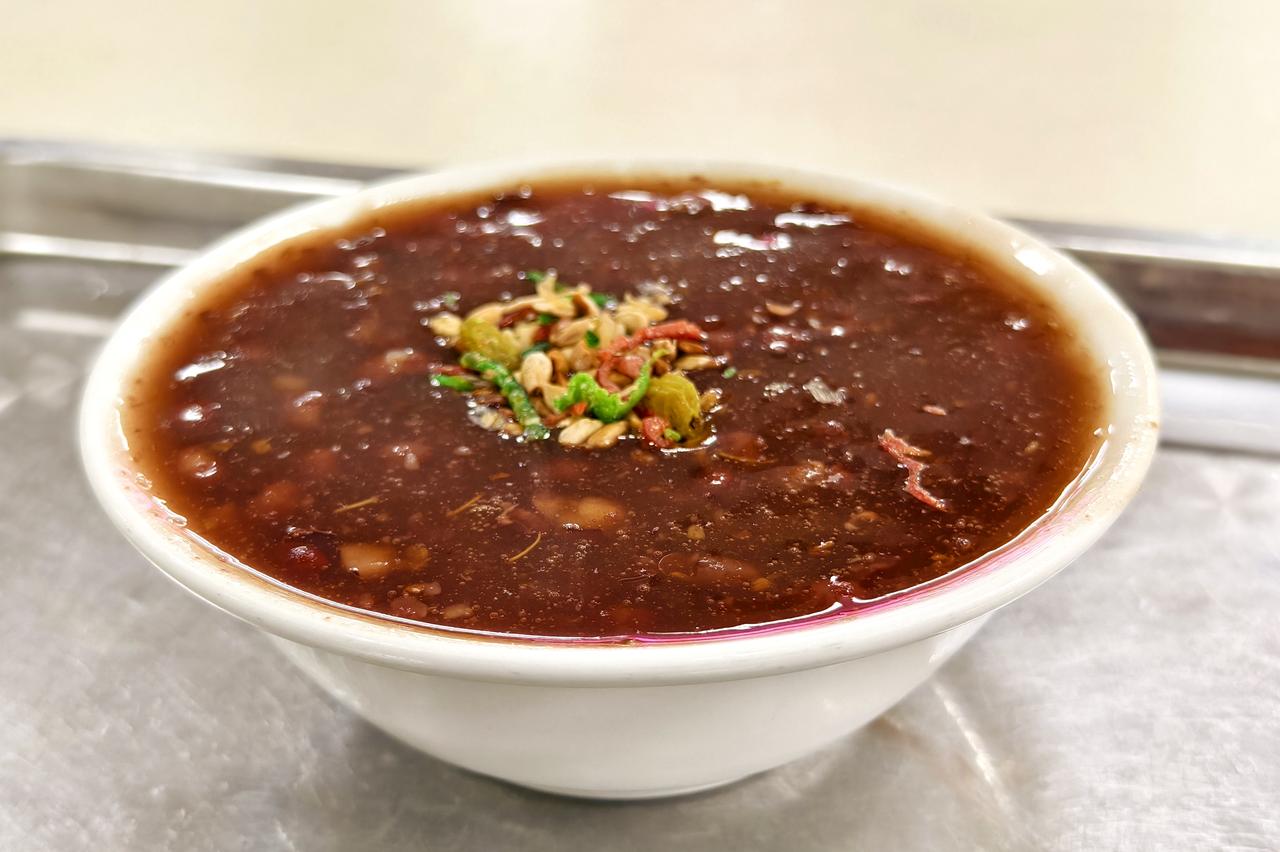 耐喝小豆粥的小伙伴举手！[笑]
天津美食
