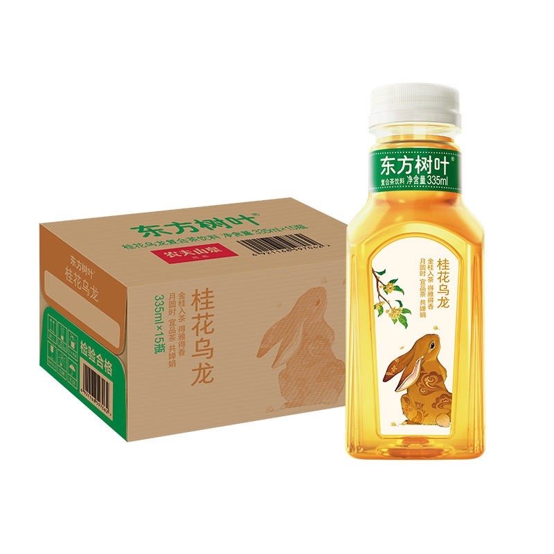 【1.99元/瓶】农夫山泉 东方树叶桂花乌龙茶 335ml*15瓶  拼多多51