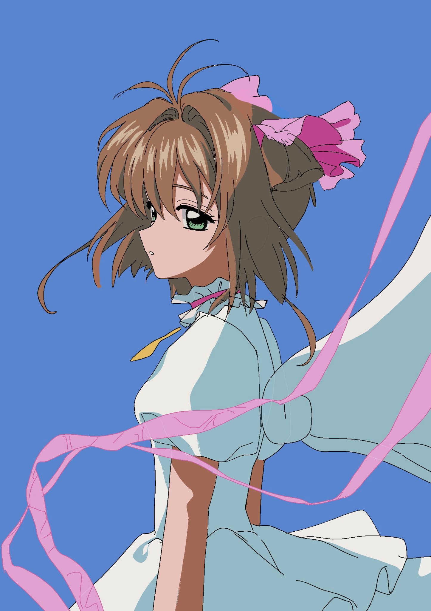 魔卡少女樱动漫仲夏狂欢季 就这个木之本樱好喜欢这样的侧脸啊.绘：Fuafua_0