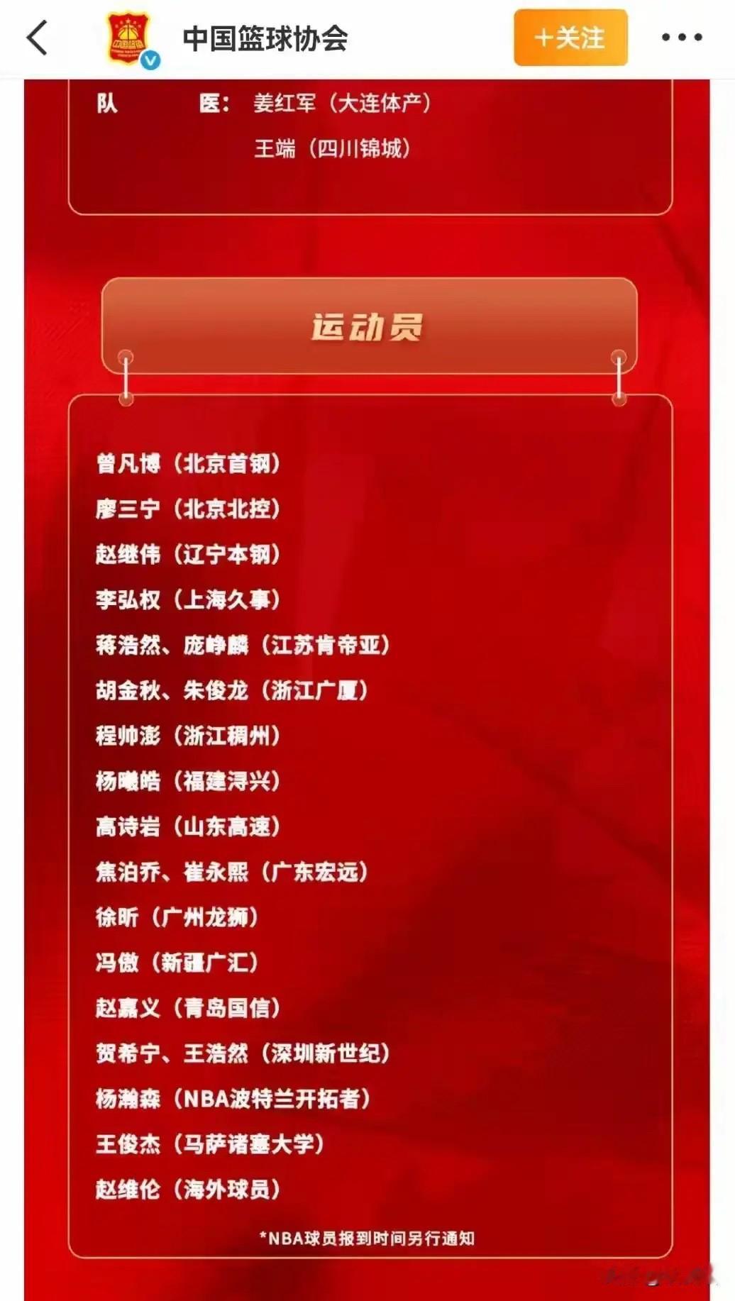中国男篮这份大名单一出来，
直接炸了锅。
周琦落选我真不意外，说实话，有他打的高