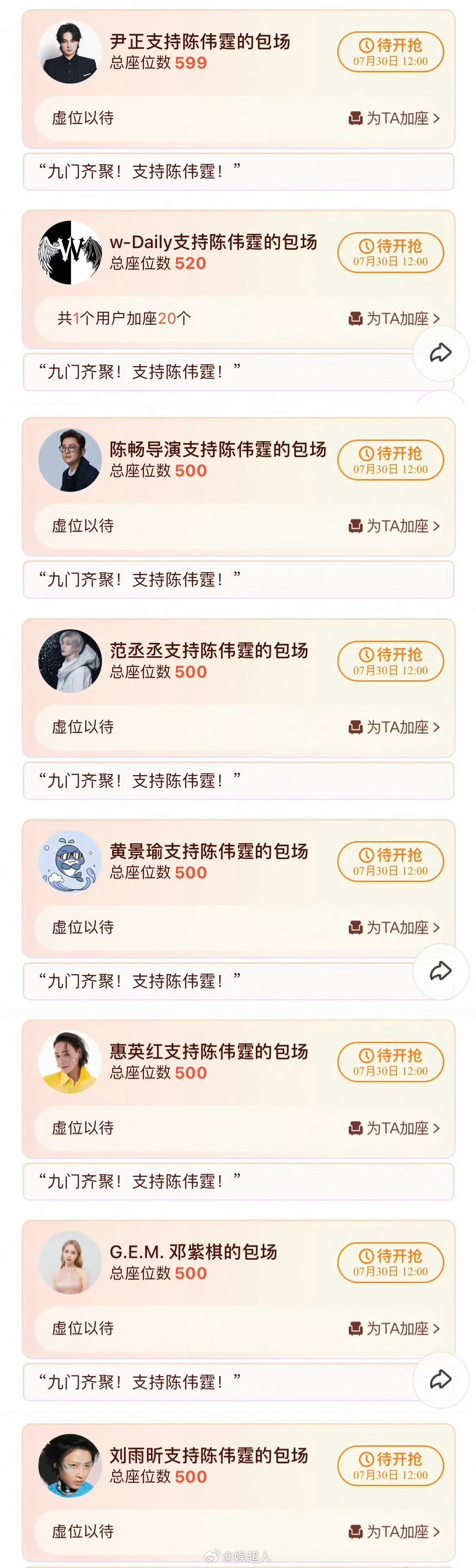 九门包场人脉好多明星给九门包场 孟子义、鹤男、张康乐、白鹿、陈都灵、刘些宁、王楚