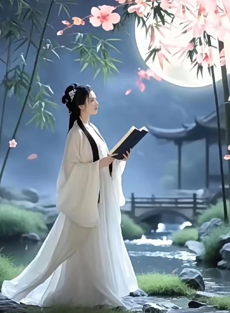 上联：静立庭前独望月
下联：独依轩窗共此时