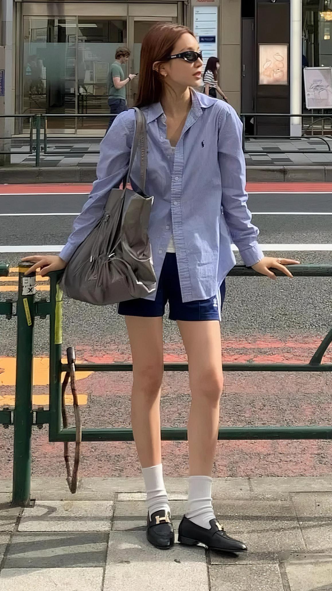 夏天衬衫穿搭合集。