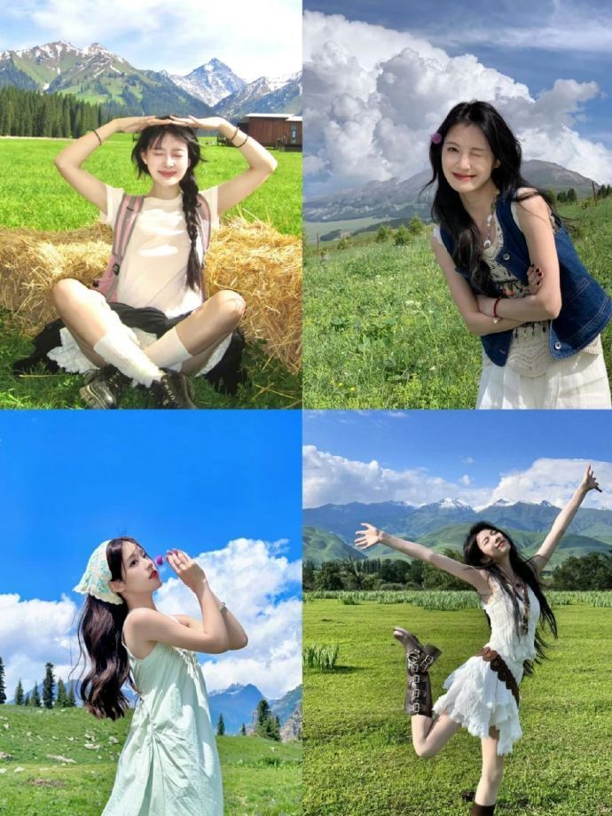 学一些旷野自由感拍照姿势/嘎嘎出片！  