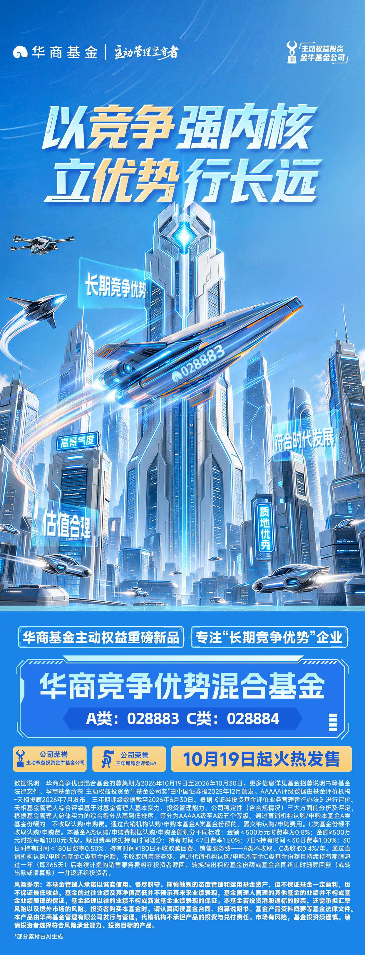 以竞争强内核 立优势行长远丨华商竞争优势混合基金10月19日起火热发售
