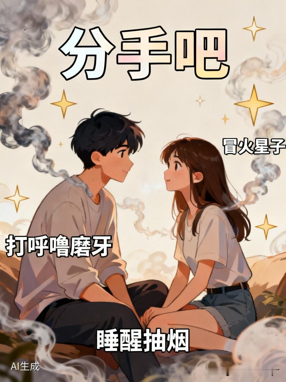 有这么一对夫妻，妻子对丈夫说：“我觉得咱们还是分开吧！”丈夫问道：“这又是怎么回