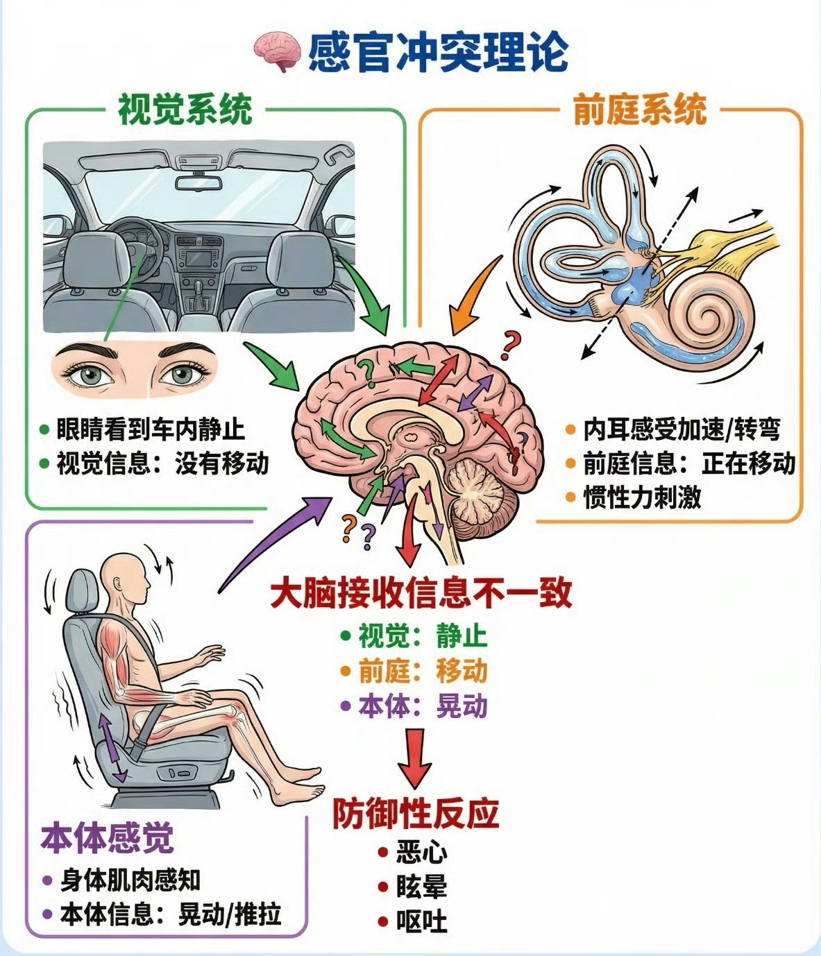 网约车电车晕车的原因从小我就是坐一次车就要吐一次的体质直到自己开车后，才开始不晕