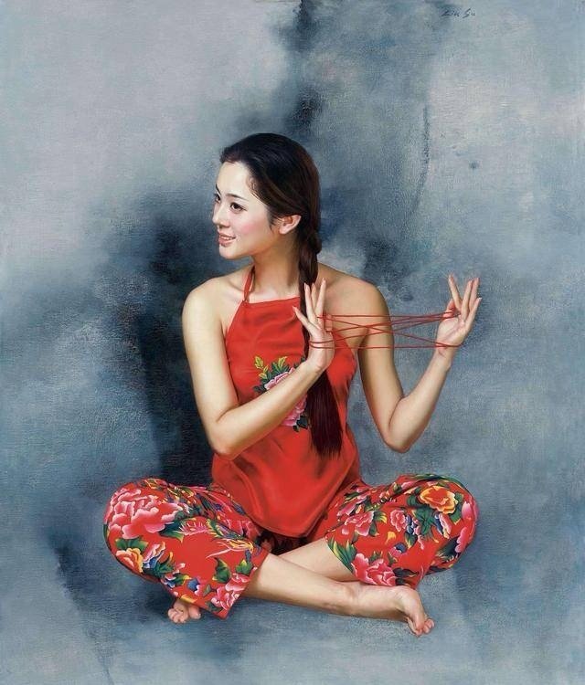 艺术家刘溯的油画作品艺术达人遇见艺术