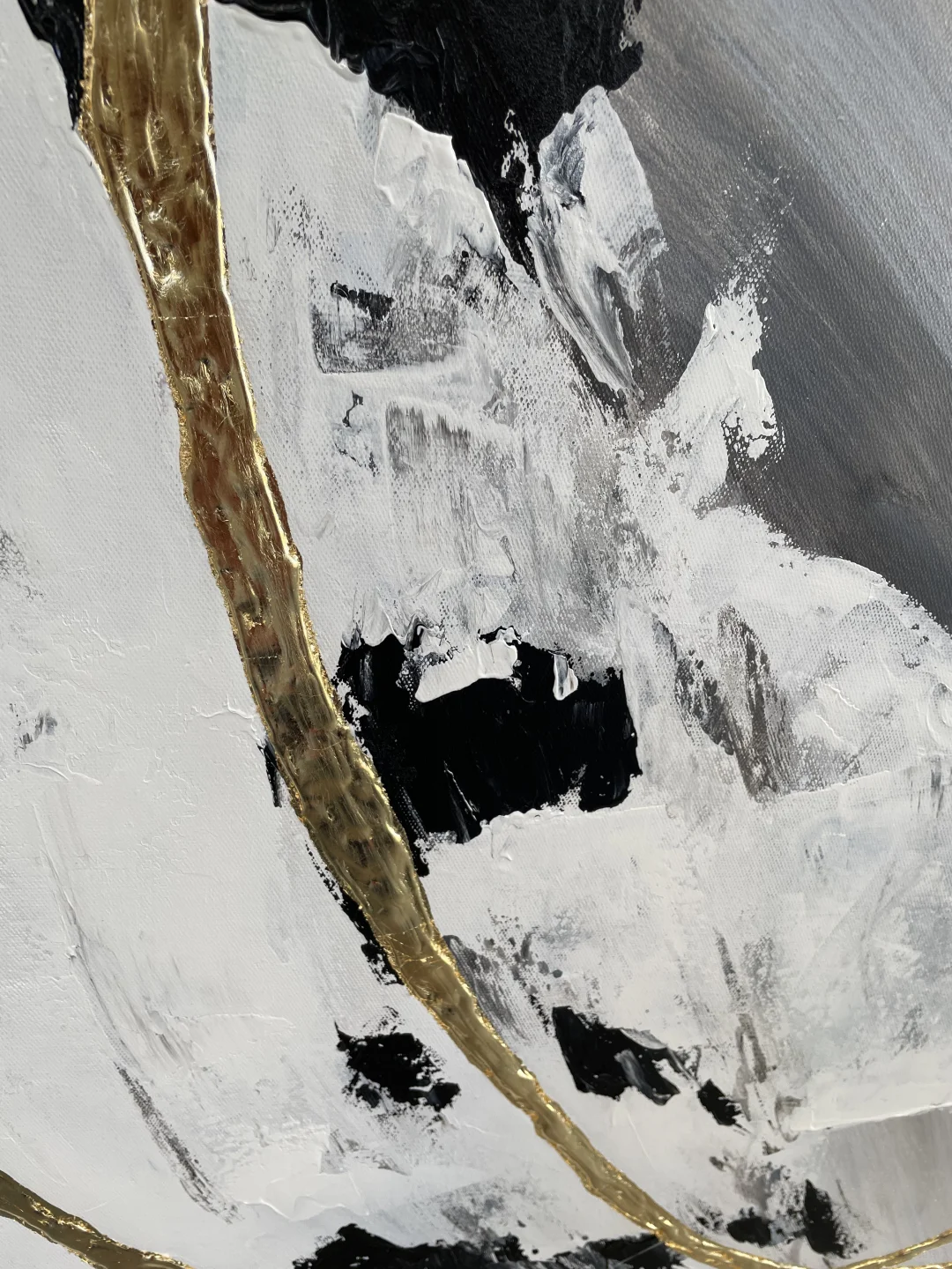 高级黑白灰手工装饰画、可以在线免费搭配