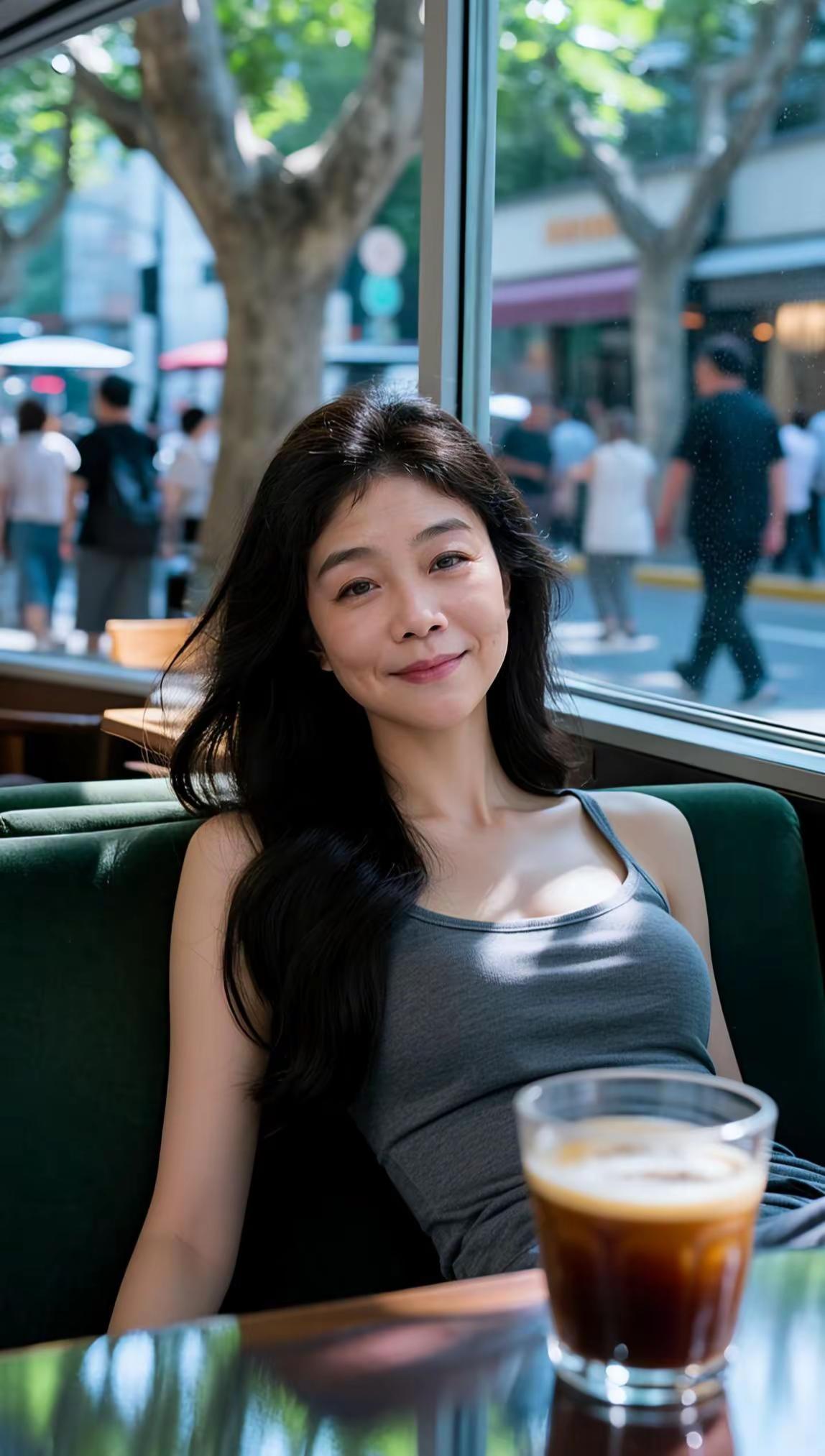 敬岁月敬自己。AI街景清透照