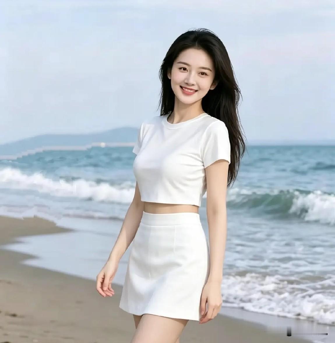 题图~七绝
文/小溪若岚
佳丽堤边沐晚风
湛蓝海面映霞红。
波涛滚滚迎眸去，
岁