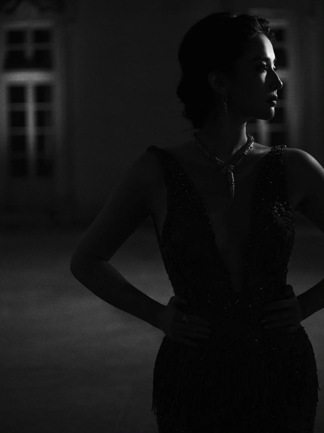 暗影中的刘亦菲刘亦菲暗影轮廓 啊啊啊啊啊这个暗影中的刘亦菲，脸部线条也太完美了！