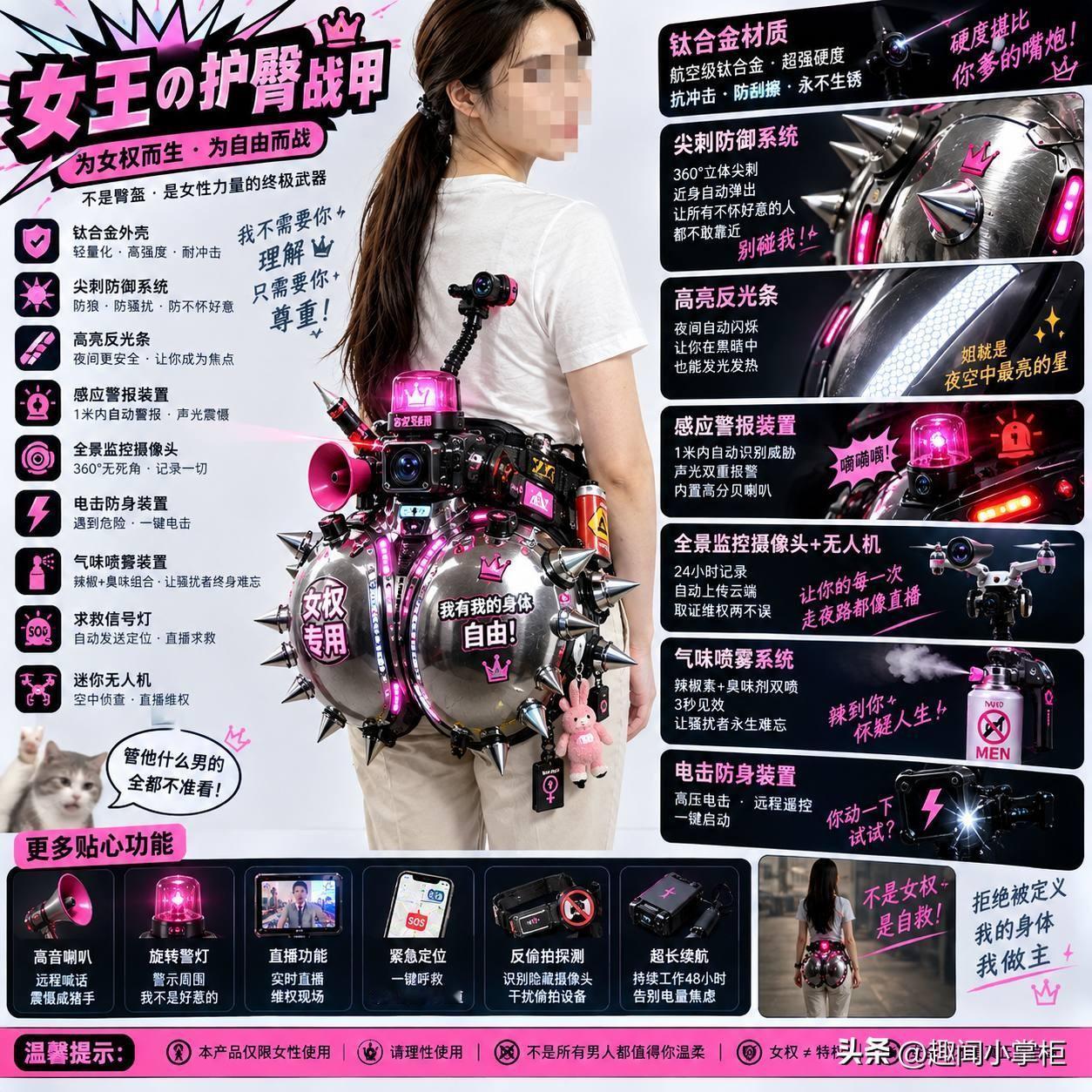 给这位设计了一款臀盔