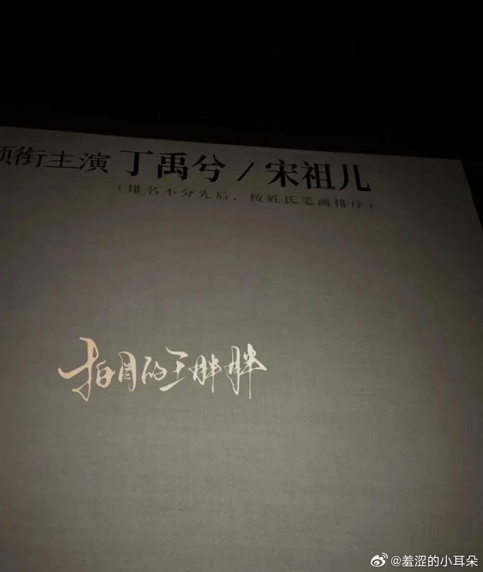 司宫令丁禹兮/宋祖儿《司宫令》开机仪式背景板排序出来了，标准平番。 