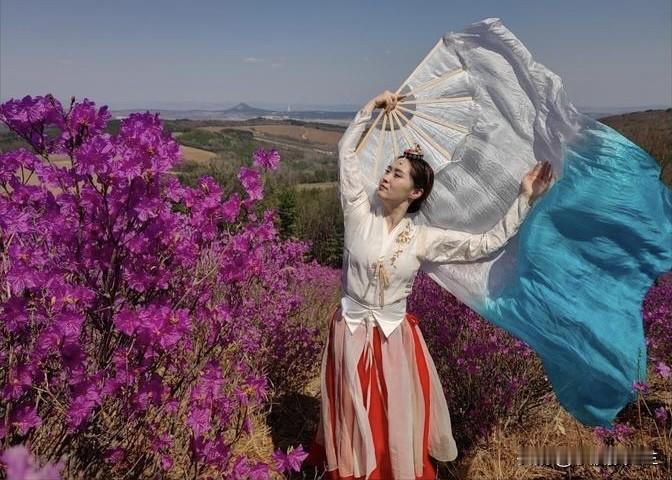 杜鹃花在朝鲜称为“金达莱”花，流传有很多美丽动听的民歌。