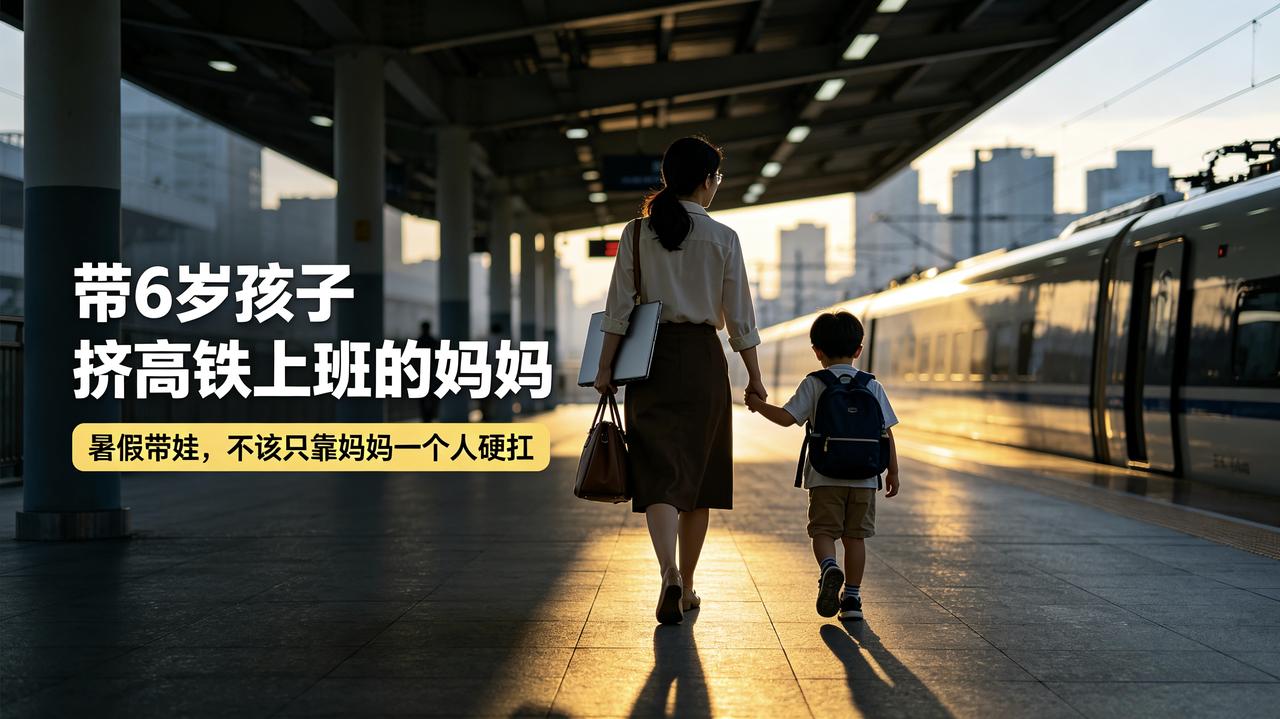 全网破防！天津妈妈每天带6岁孩子挤高铁上班：成年人的暑假，从来没有轻松二字。
 