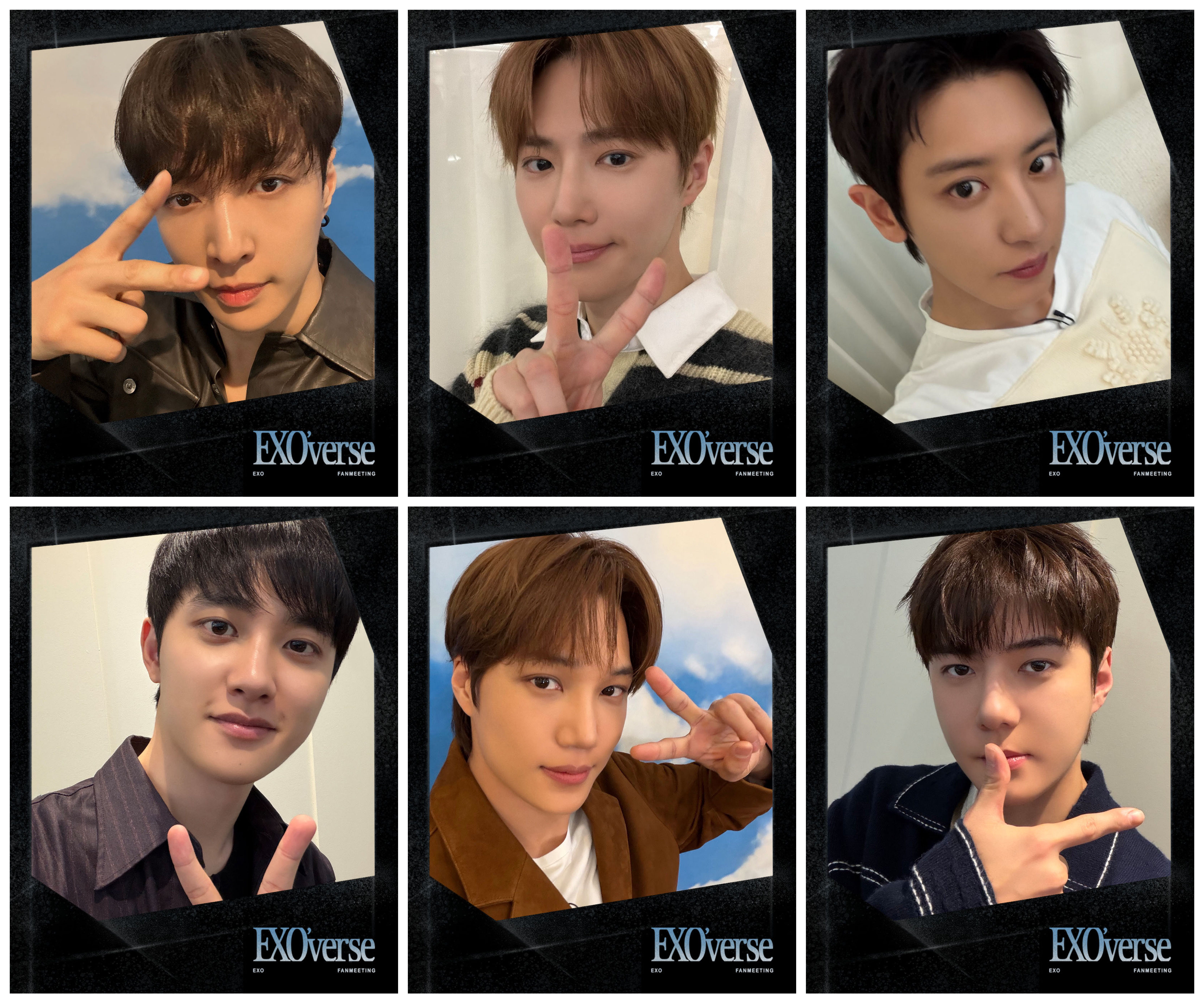 见面会预告照 更新朴灿烈 金钟仁 吴世勋  张艺兴 都暻秀 金俊勉 