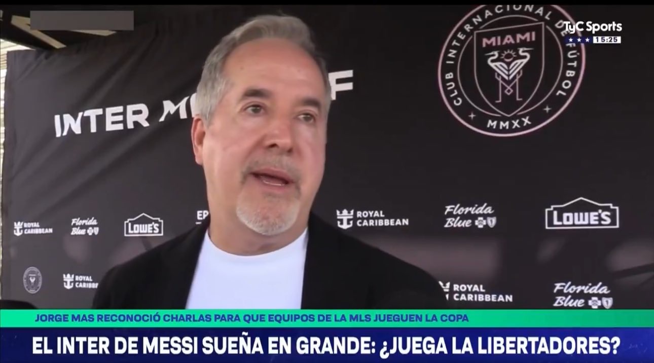 🎙我们有可能在南美解放者杯上看到梅西吗？💬豪尔赫·马斯：如果迈阿密国际有朝一