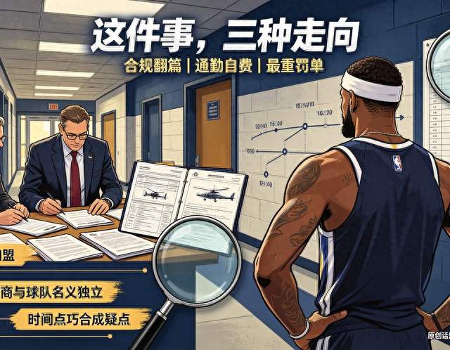 底薪坐直升机！老詹惹上NBA大麻烦