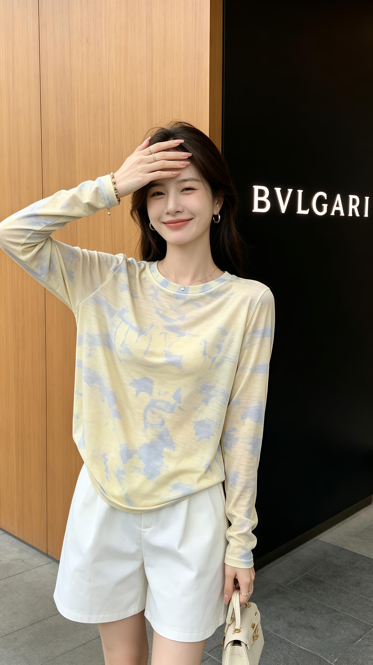 网纱薄款长袖t恤 轻透感穿搭 夏季穿搭穿搭 ootd穿搭