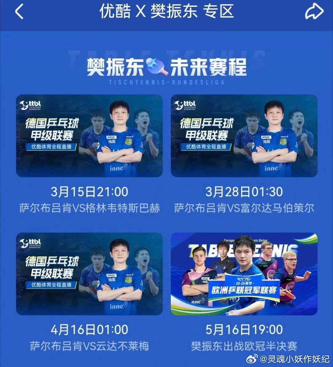 樊振东德甲欧冠赛程，大家一起约起来了 