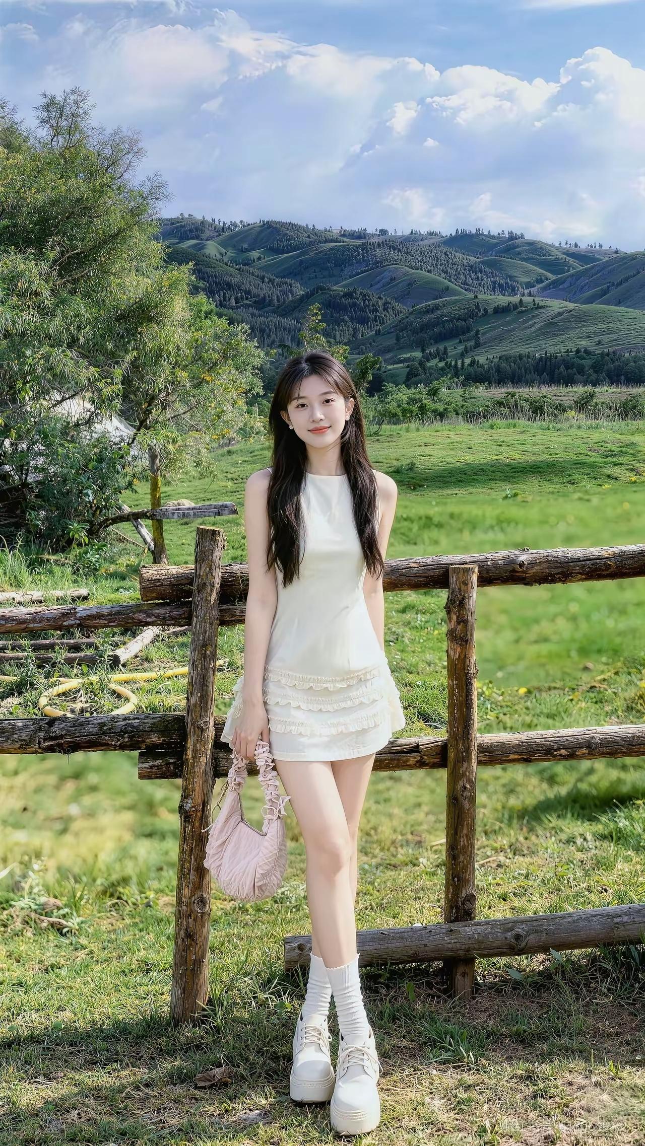 绿野仙踪里，佳人倚木栏。