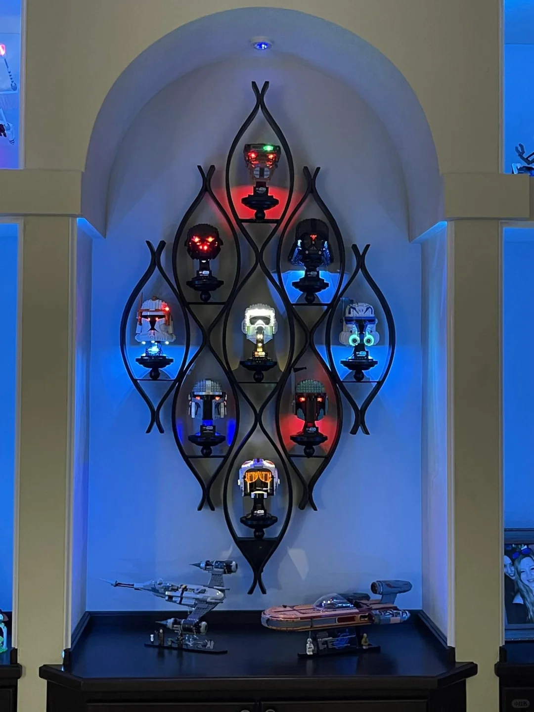 乐高星战头盔，这展示效果100分