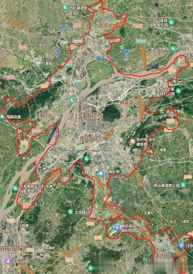 南京建城区范围