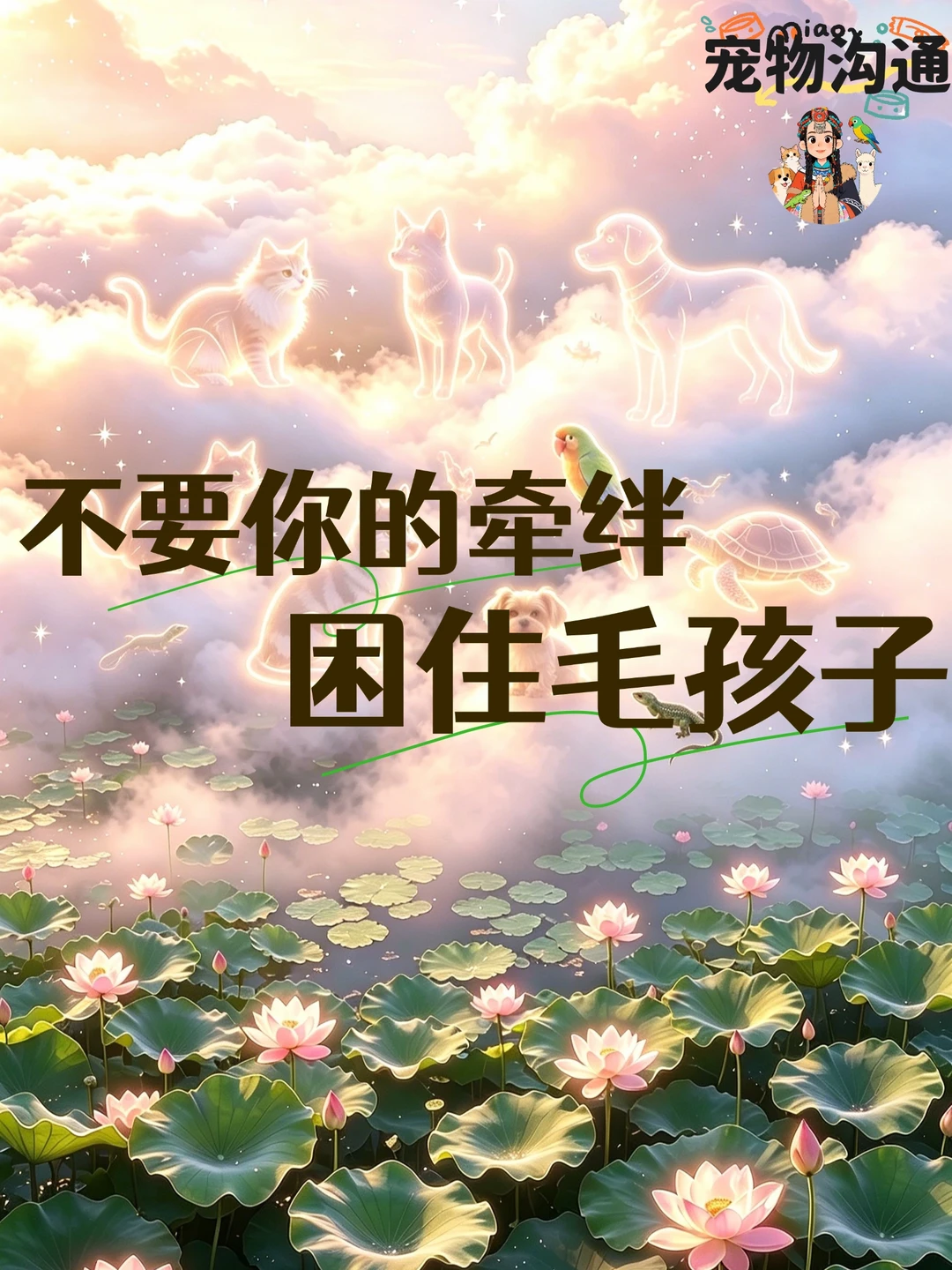 宠物沟通｜不要你的牵绊困住毛孩子不要哭