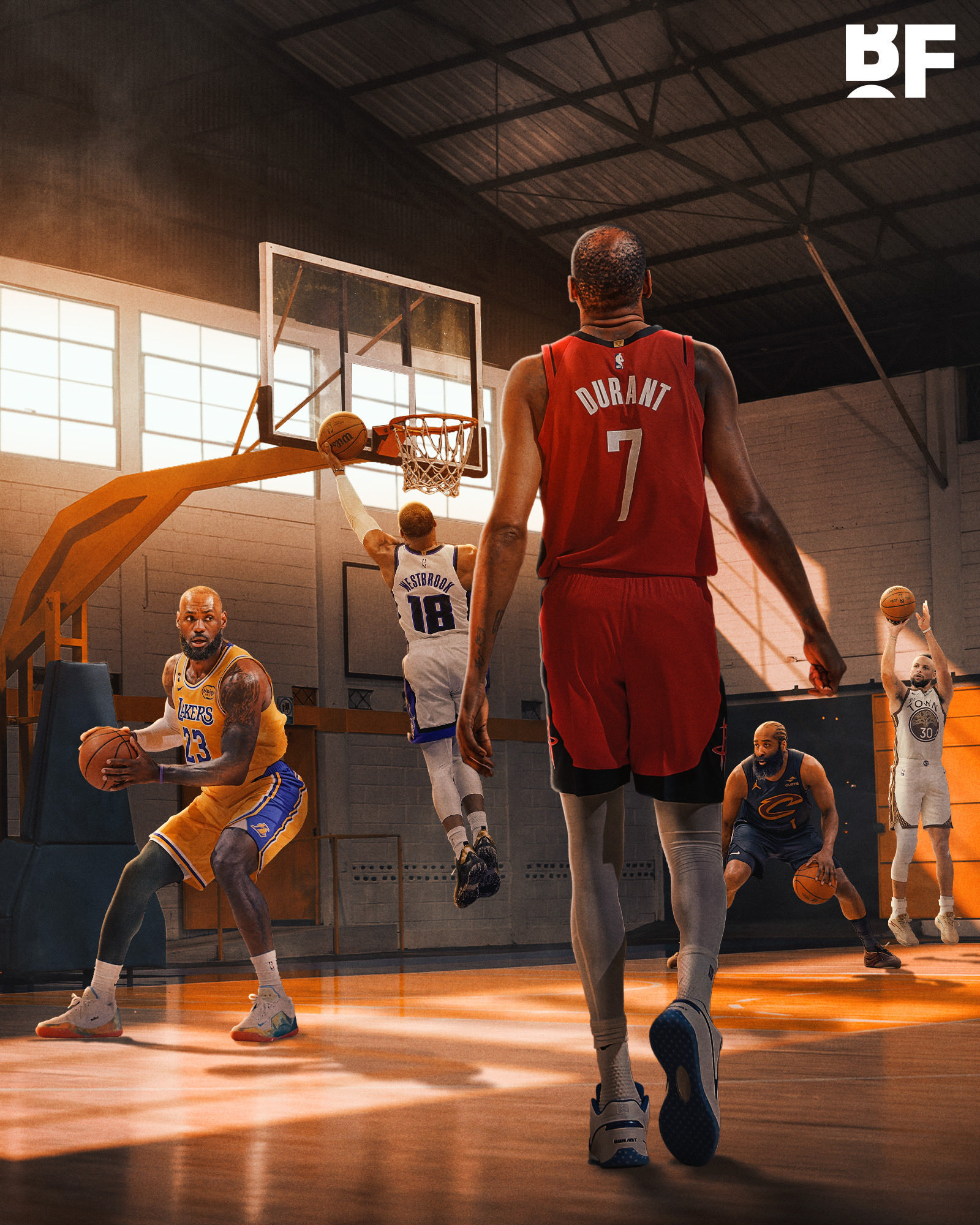 NBA 杜兰特谈勒布朗、库里、哈登和威斯布鲁克如何激励他 “勒布朗从37岁开始就