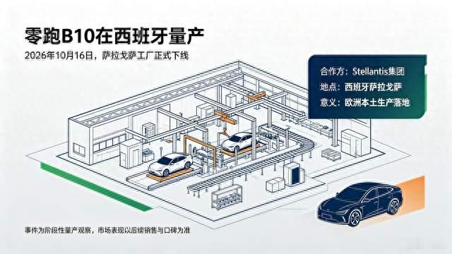 零跑走出国门！B10西班牙工厂正式量产