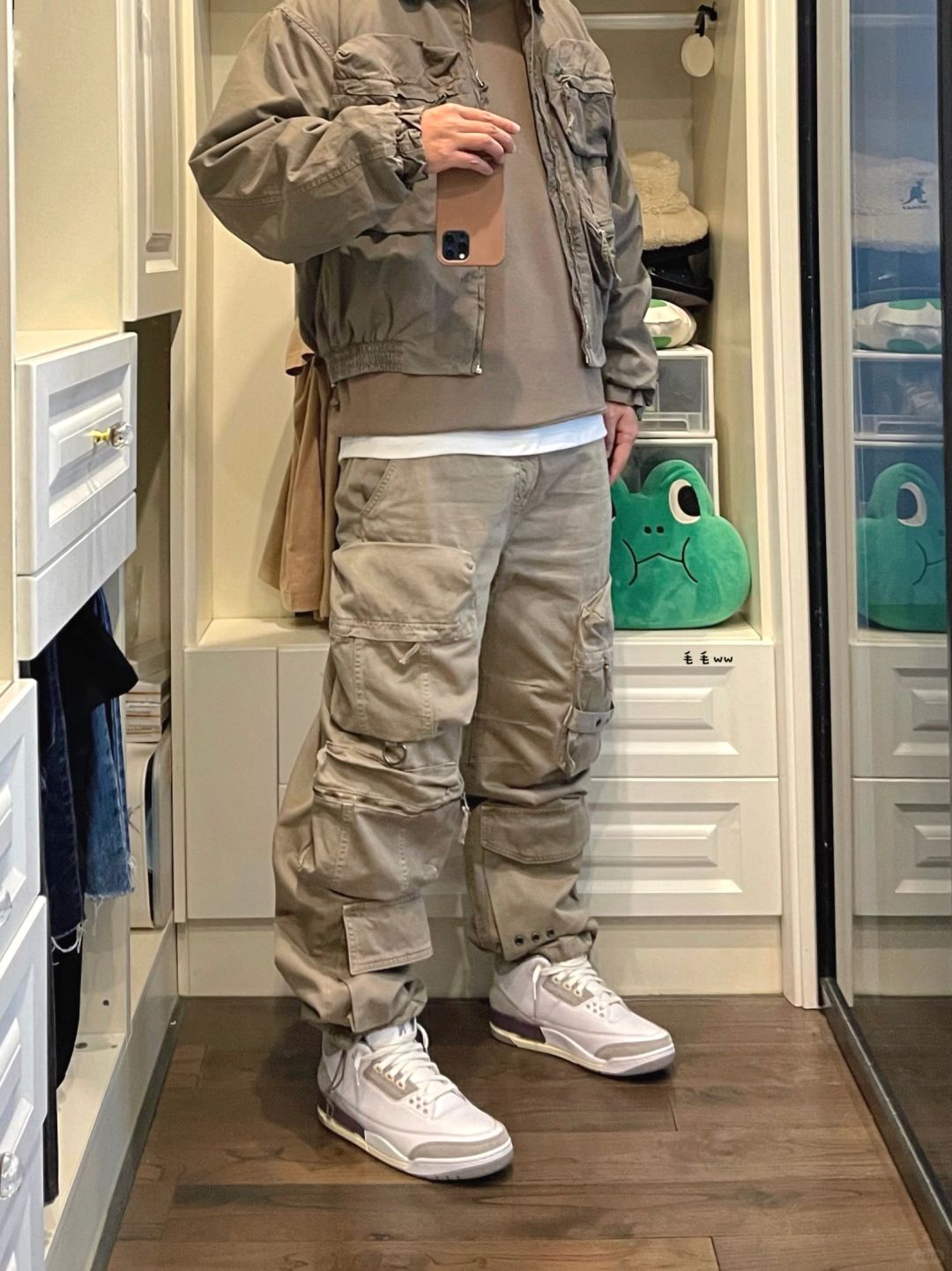 大地色系｜工装裤穿搭