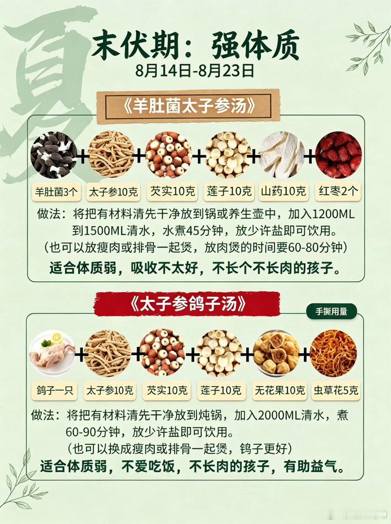 养娃一整年，不如三伏40天。 