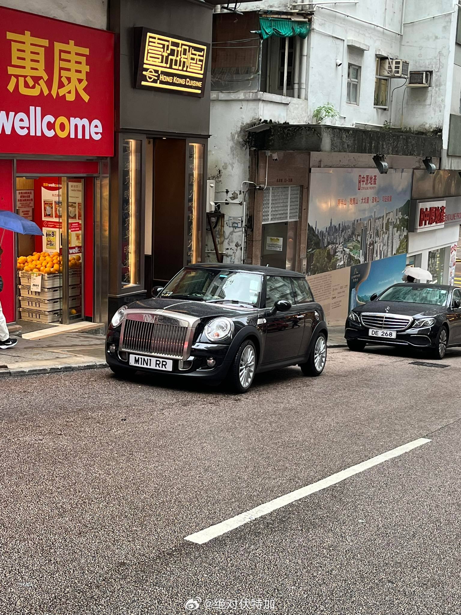 MINI RR 车牌香港汽车MiniCooper劳斯莱斯车牌