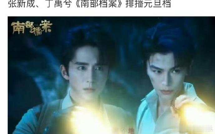 南部档案排播张新成丁禹兮南部档案或排播元旦 南部档案排播，什么网传张新成丁禹兮南