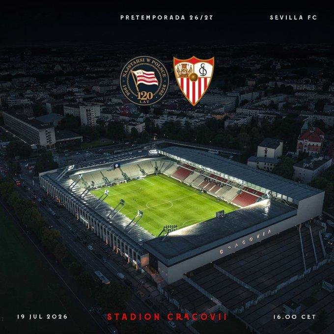🔥我们的首场季前赛对手确认🇵🇱7月19日对阵波兰球队克拉科维亚VamosM