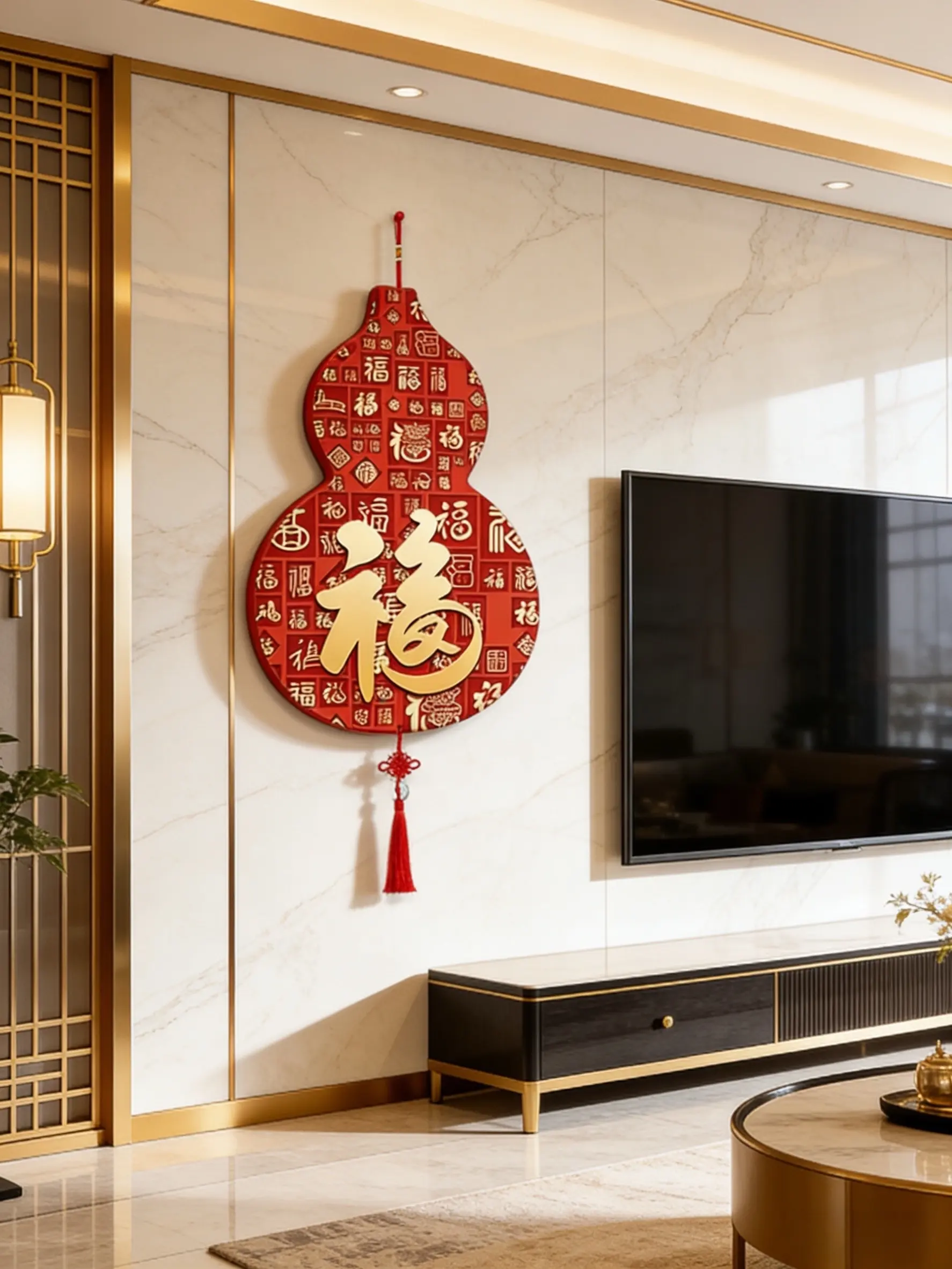 客厅背景墙挂件 福字挂件 书房装饰 客厅装饰