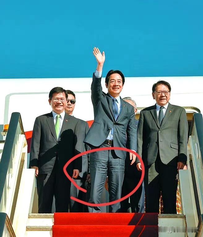 有时候，从细节就可以看出赖清德偷渡式外访到底有多狼狈！