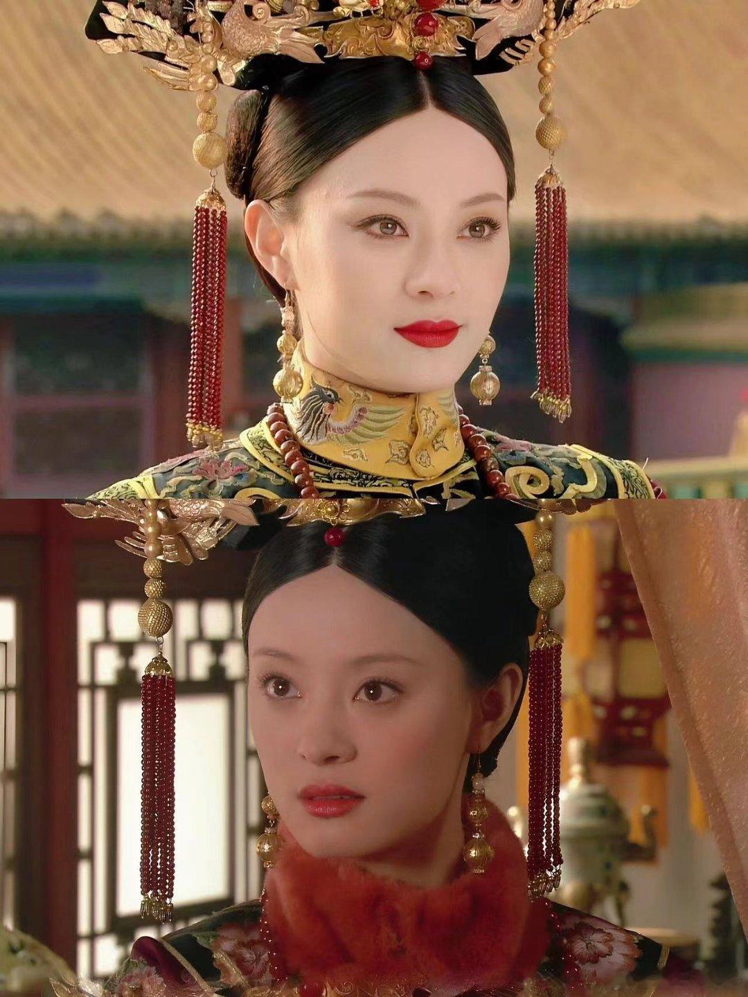 菀妃VS熹妃同样的妆造看起来熹妃更加华丽一些 ​​​