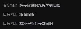 B站弹幕 西藏我也很想去，我向往的心灵净土，草原上骑马驰骋，追寻自由的灵魂。西藏